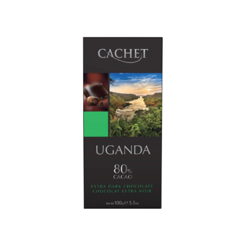 Barra Chocolate Cachet Uganda 80 Cacao