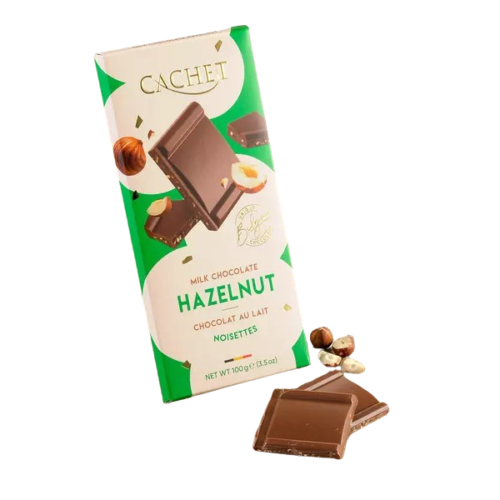 Barra Chocolate con Avellana CACHET 100g