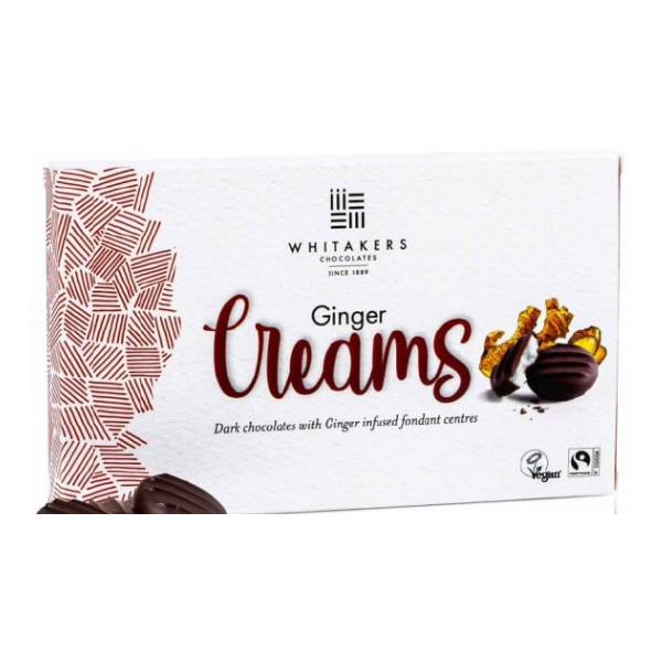 Bombones de Chocolate Negro Sabor Crema Jengibre Whitakers x15U