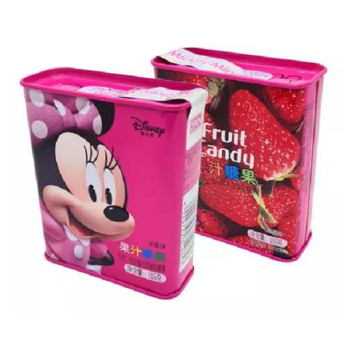 Caramelo Duro Fruit Candy Sabor Frutilla Minnie De Disney