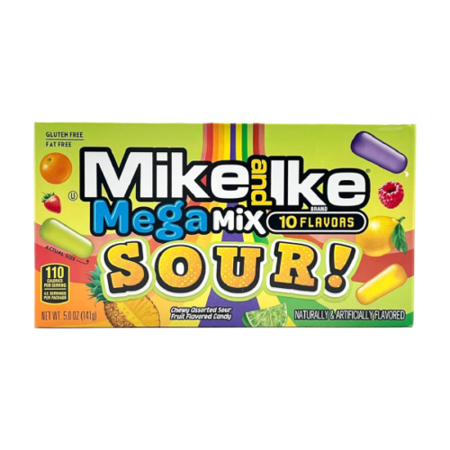 Caramelos Masticables Mike and Ike Mix 10 sabores Ácidos