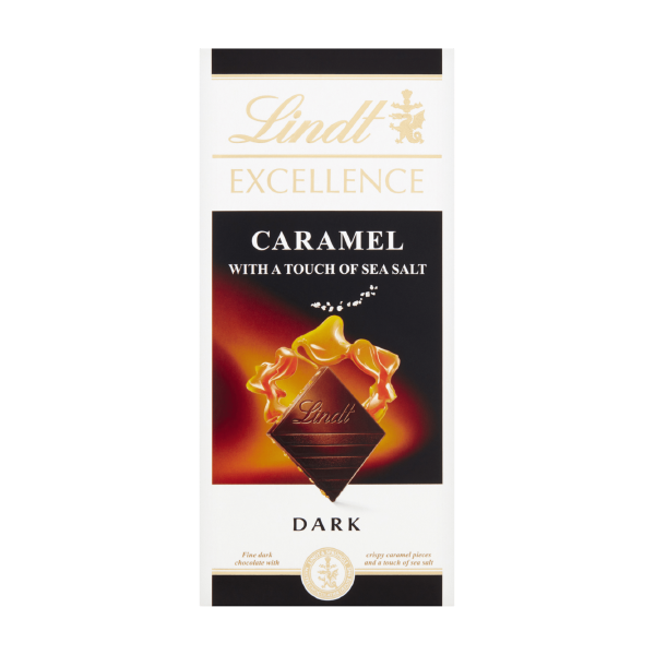 Chocolate Excellence Negro Caramelo y Sal de mar Lindt 100g