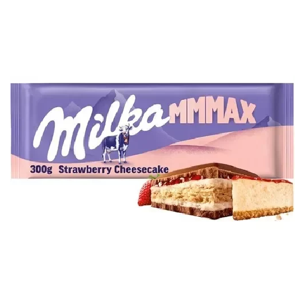 Chocolate Milka Mmmax Strawberry Cheesecake x300g