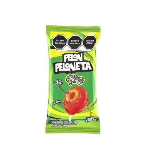 Chupetin Sabor Tamarindo y Mango Pelon Peloneta 21g