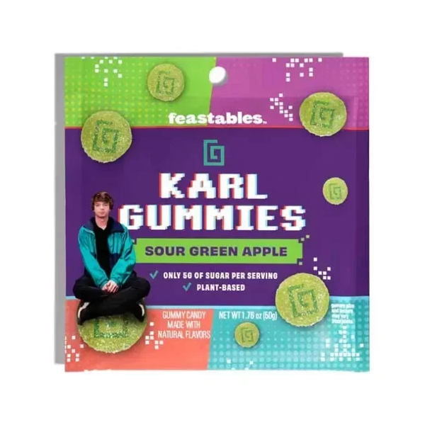 Gomitas Mr Beast Karl Sabor Manzana Verde Ácida