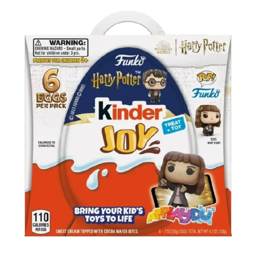 Huevo Kinder Joy Funko Harry Potter caja x6