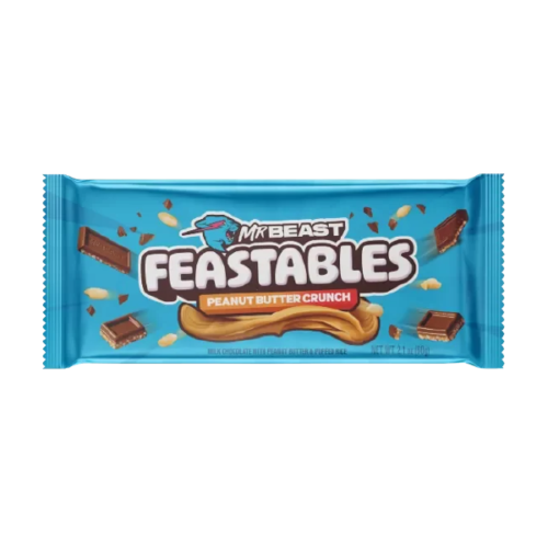 Mr Beast Feastable Chocolate con Crema de Maní y arroz inflado