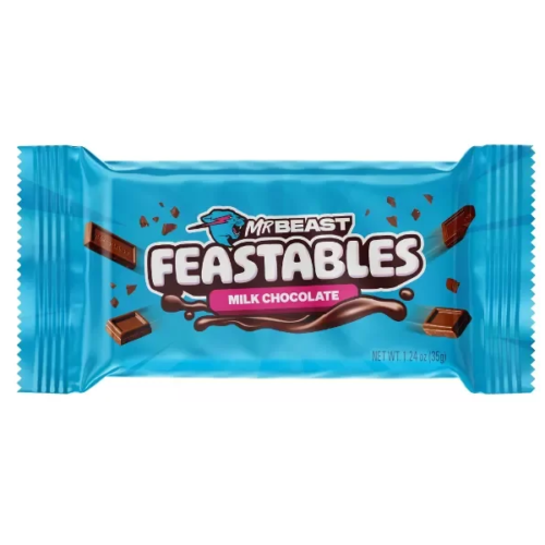 Mr Beast Feastables chocolate con leche 1.24oz