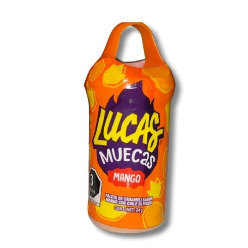 Paleta de Caramelo Lucas Muecas Sabor Mango