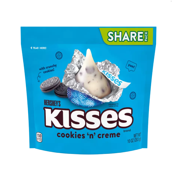 Caramelos de galletas y crema HERSHEY'S KISSES