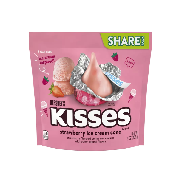 Caramelo de helado de fresa HERSHEY'S KISSES