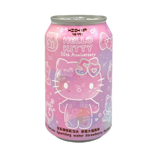 Agua con Gas Ramune de Fresa Hello Kitty Rosa1