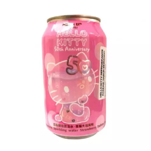 Agua con Gas Ramune de Fresa Hello Kitty Rosa2