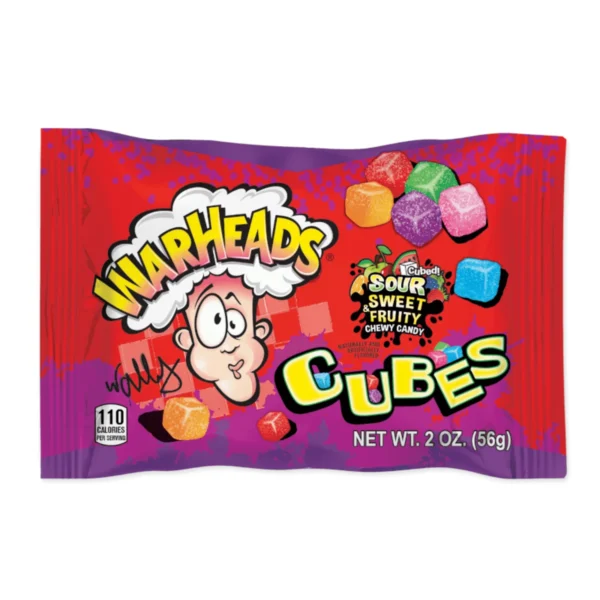 Gomitas Ácidas Warheads en Cubo