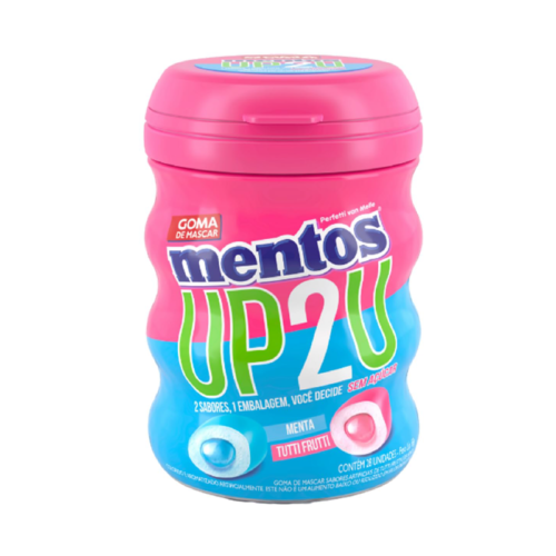 Chicles MENTOS UP2U Sabor Tutti Frutti y Menta