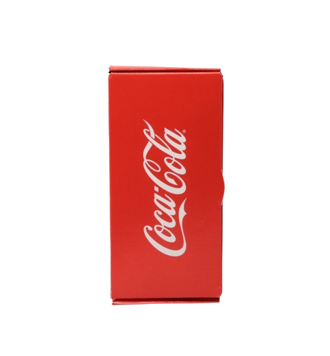 Caja de regalo personalizada con forma de botella de Coca-Cola