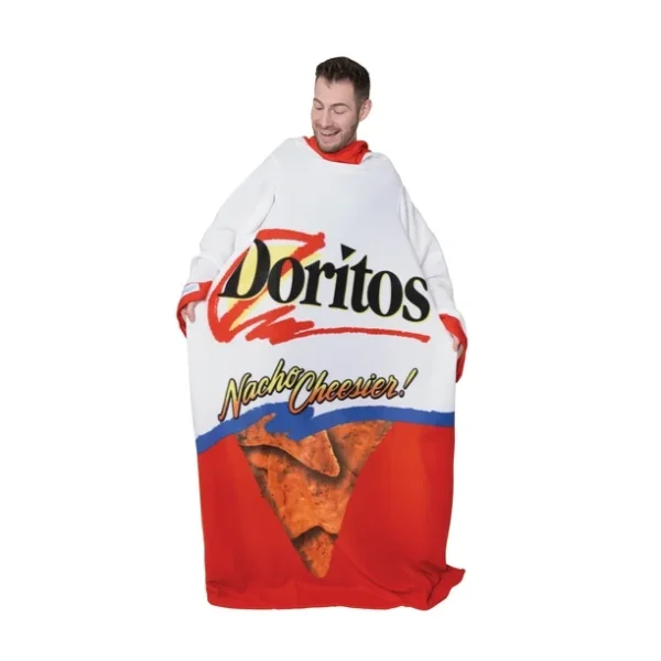 Snuggie La manta portátil original con mangas, forro polar supersuave, Doritos Nacho Cheese - Imagen 3