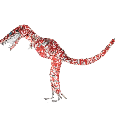 Dinosaurio en forma de lata de Coca-Cola de Acacia Creations - Imagen 2