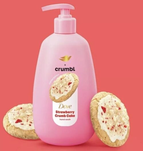 Dove Crumbl Strawberry Crumb Cake Hand Wash