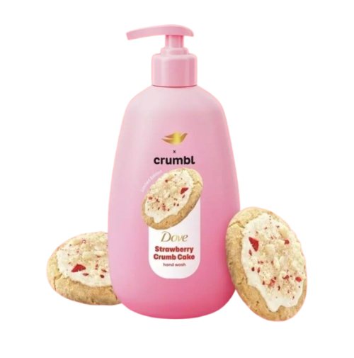 Dove Crumbl Strawberry Crumb Cake Hand Wash