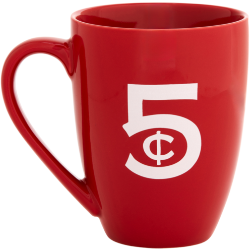 Taza Coca-Cola 5 Cent Roja - Imagen 2