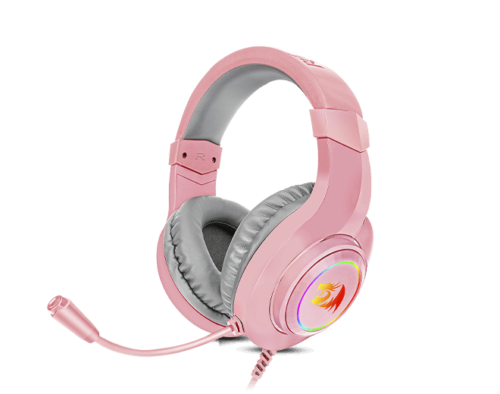 AURICULARES REDRAGON H260P-RGB Hylas Pink (P2/USB + Adaptador)