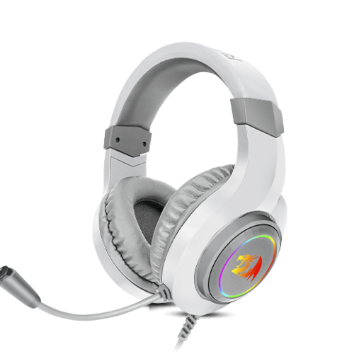 AURICULARES REDRAGON H260W-RGB Hylas RGB White (P2/USB + Adaptador)