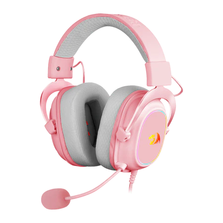 AURICULARES REDRAGON H510P-RGB Zeus X RGB Pink (USB 7.1 Surround)