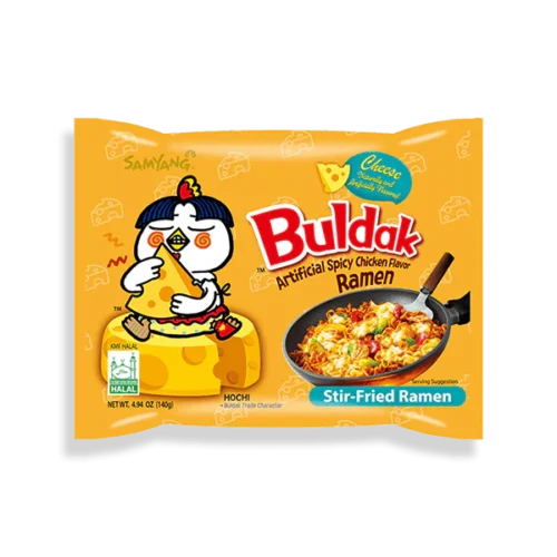 Buldak Ramen con pollo y queso picantes 140gr