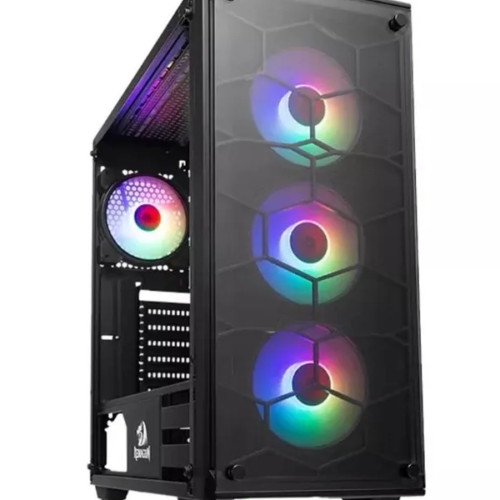 GABINETE REDRAGON GC-606BK-3RGB Wheeljack Black (3FAN RGB)