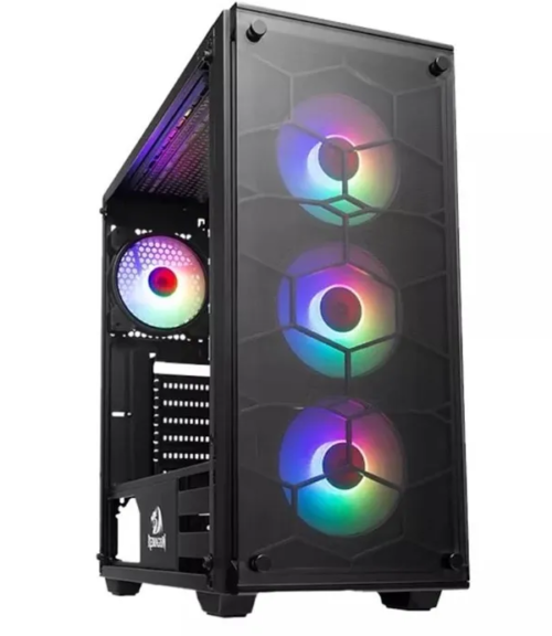 GABINETE REDRAGON GC-606BK-3RGB Wheeljack Black (3FAN RGB)