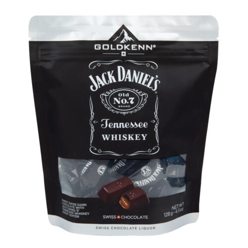 Delicias de chocolate negro Goldkenn con licor de whisky de Tennessee Jack Daniels