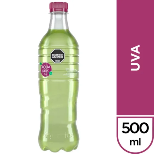 Aquarius Agua Saborizada Uva Sin Gas 500ml