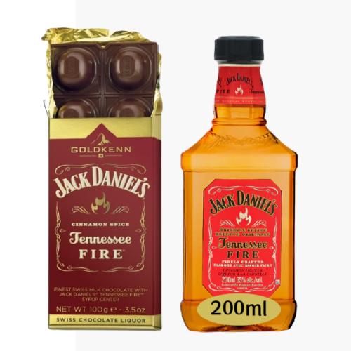 Combo Chocolate 100gr + Jack Daniels Tenessee Fire 200ml