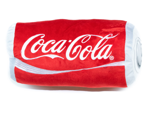 Almohada en forma de lata de Coca-Cola