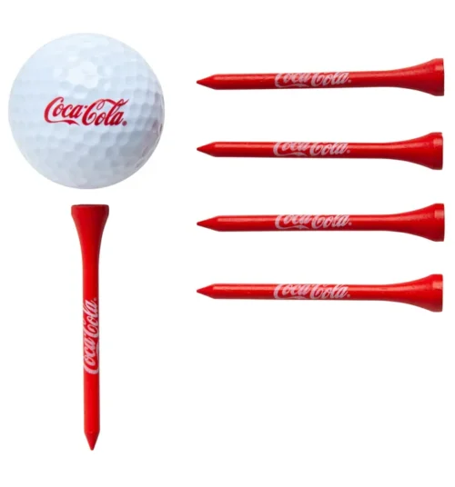 Juego de pelota y tee de golf Coca-Cola - Imagen 2