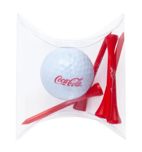 Juego de pelota y tee de golf Coca-Cola