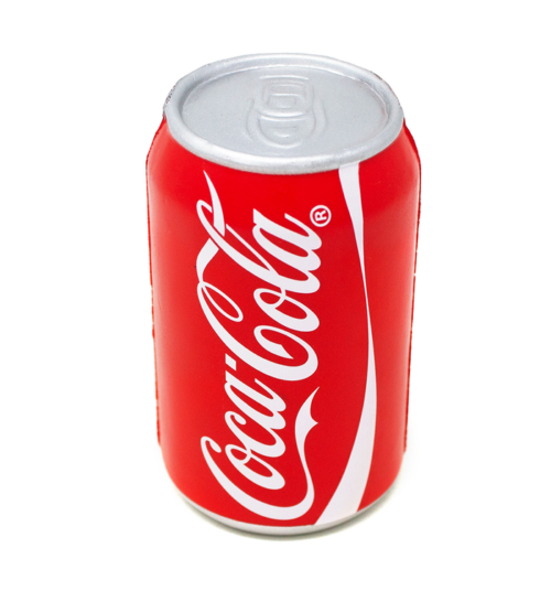 Lata exprimible de Coca-Cola