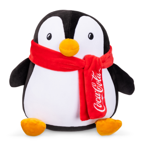 Peluche de pingüino de Coca-Cola de moda