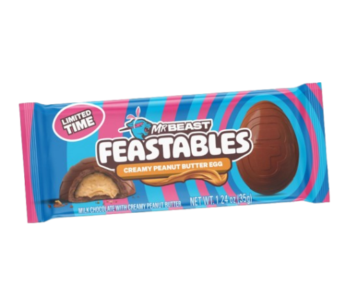 CHOCOLATE MR BEAST FEASTABLES edición limitada Creamy Peanut Butter Eggs