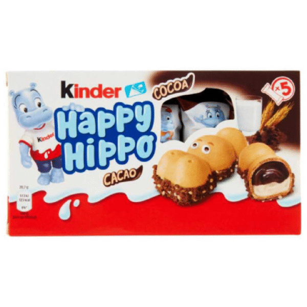Kinder Happy Hippo Cacao - Paquete Con 5 Unidades