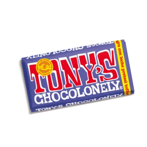 Chocolate con leche, toffee y pretzel de Tony´s Chocolonely 180 gr