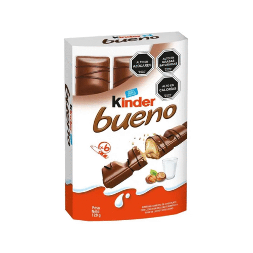 Chocolate Kinder Bueno 6 Unid 129gr