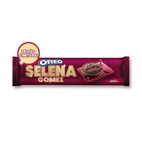 Oreo Selena Gomez 90gr  Sabor Leche condensada y Canela 