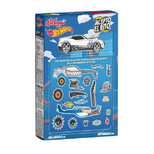 Cereales Kellogs sabor frutas Hot Wheels 135gr