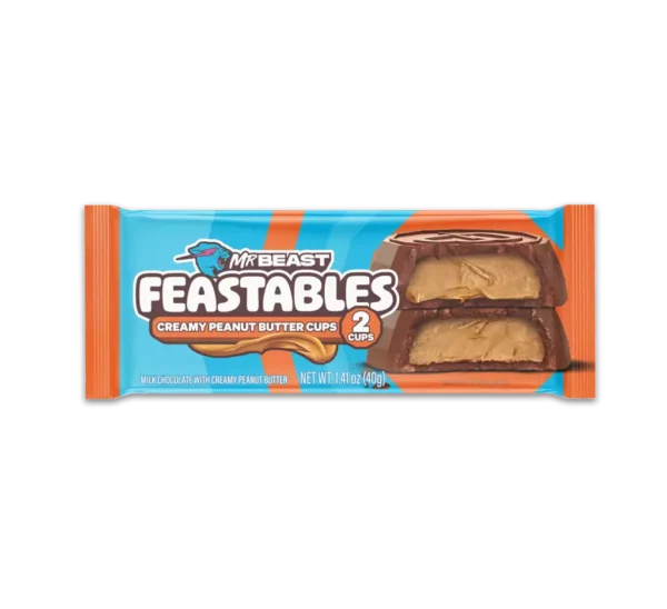 Chocolate Feastable MR Beast mantequilla de maní x 2 Cups