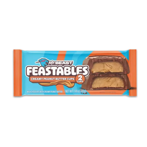 Chocolate Feastable MR Beast mantequilla de maní x 2 Cups