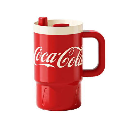 Taza Térmica Nonoo Coca-Cola con Pajita - Rojo 800cc