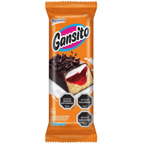 Bizcocho Relleno Gansito Marinela x50gr