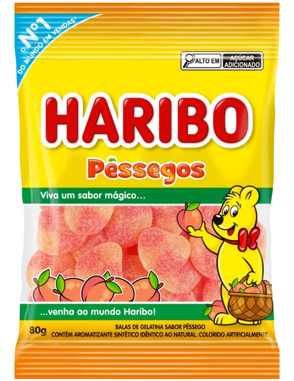 haribo pessegos 80g